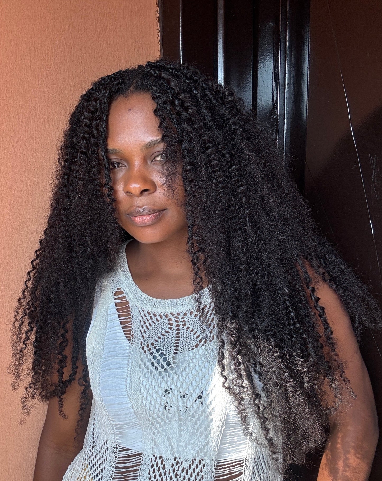 Messy Goddess Locs with Human Hair KINKY CURLS