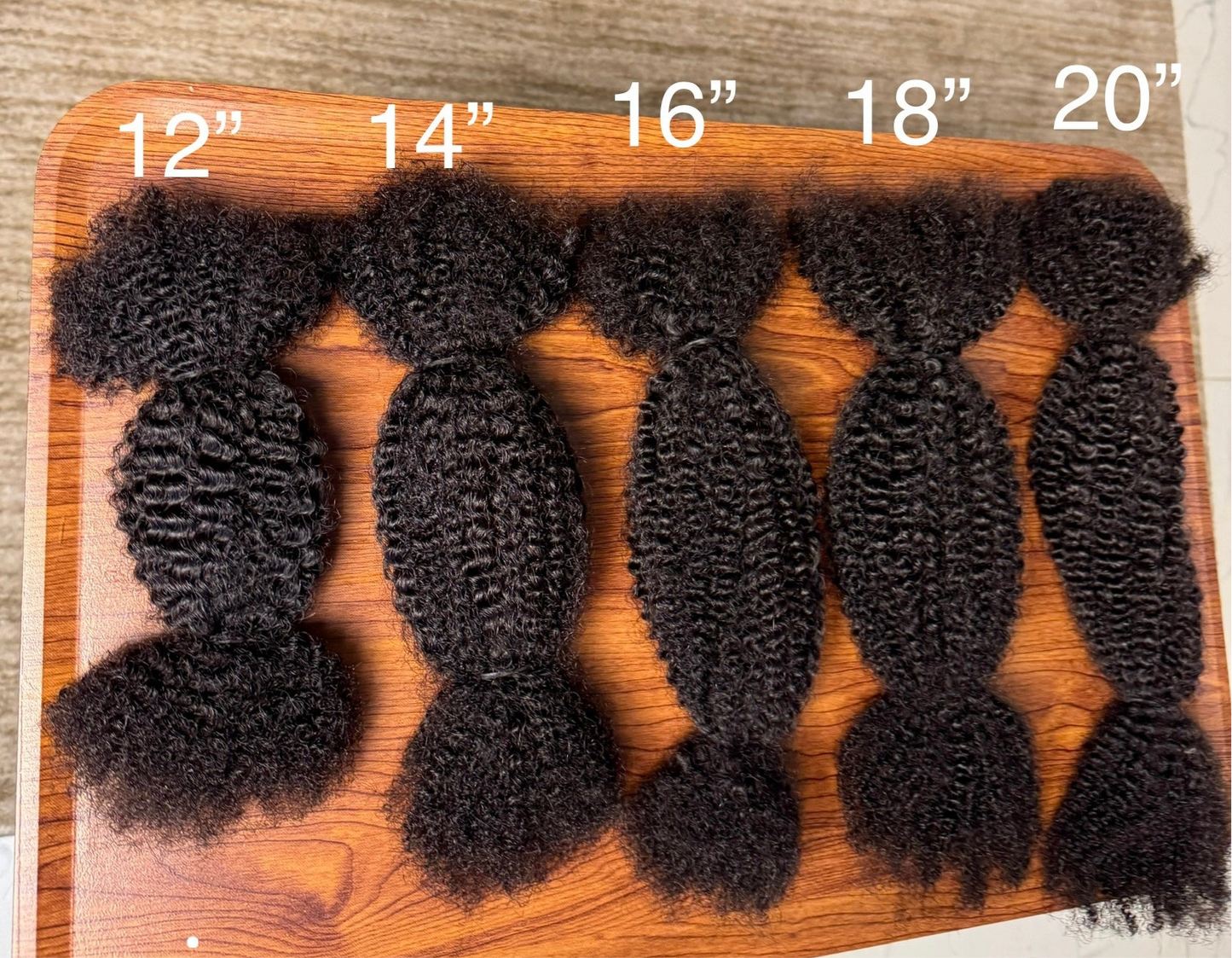 Raw Human Hair Afro Kinky (30g per bundle)