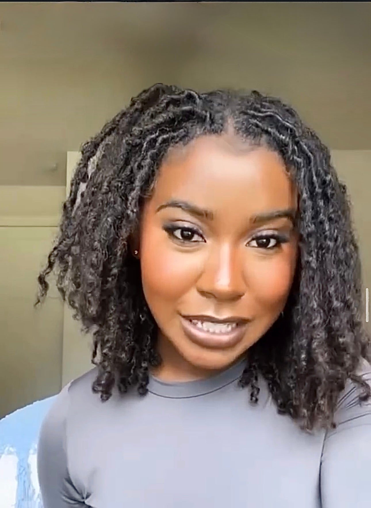 Small kinky Textured Human Hair Locs