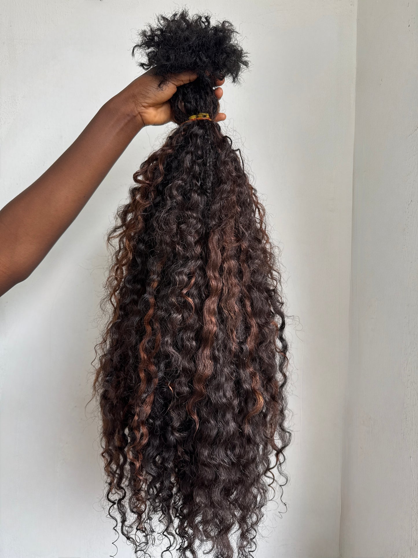 Messy Goddess Locs With Human Hair BURMESE CURLS 2