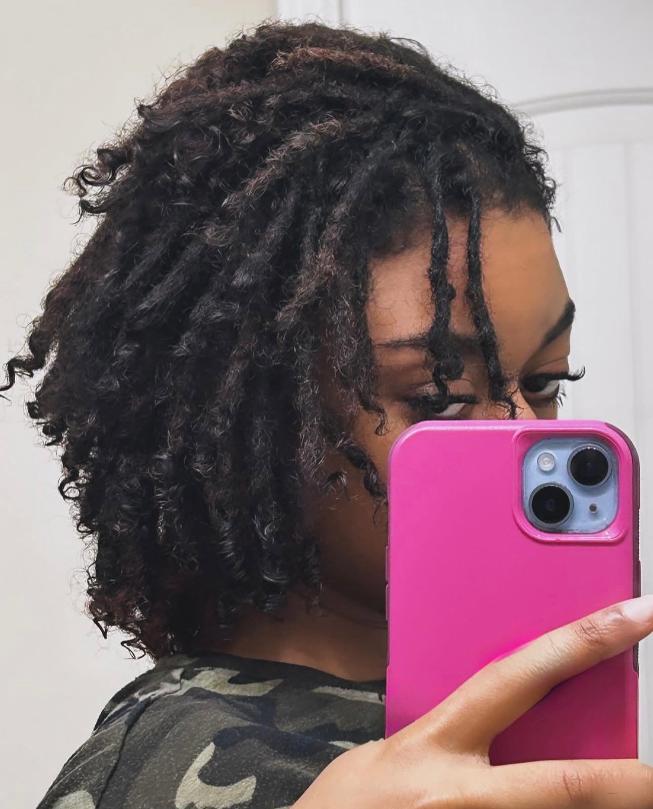 Small kinky Textured Human Hair Locs