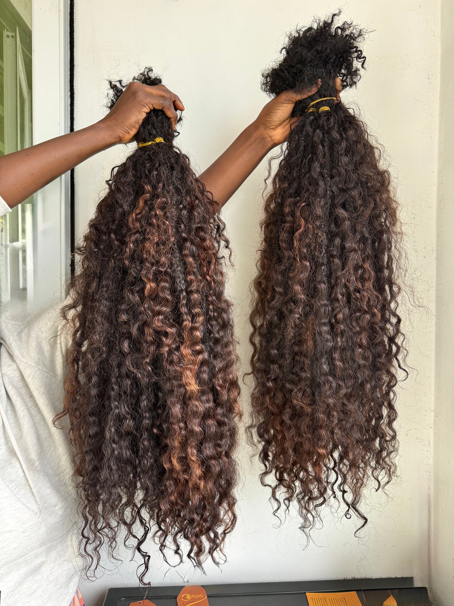Messy Goddess Locs With Human Hair BURMESE CURLS 2