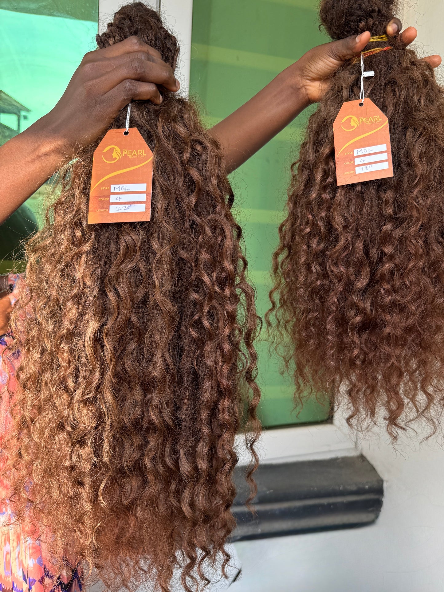 Messy Goddess Locs with Wet/Wavy Human hair curls