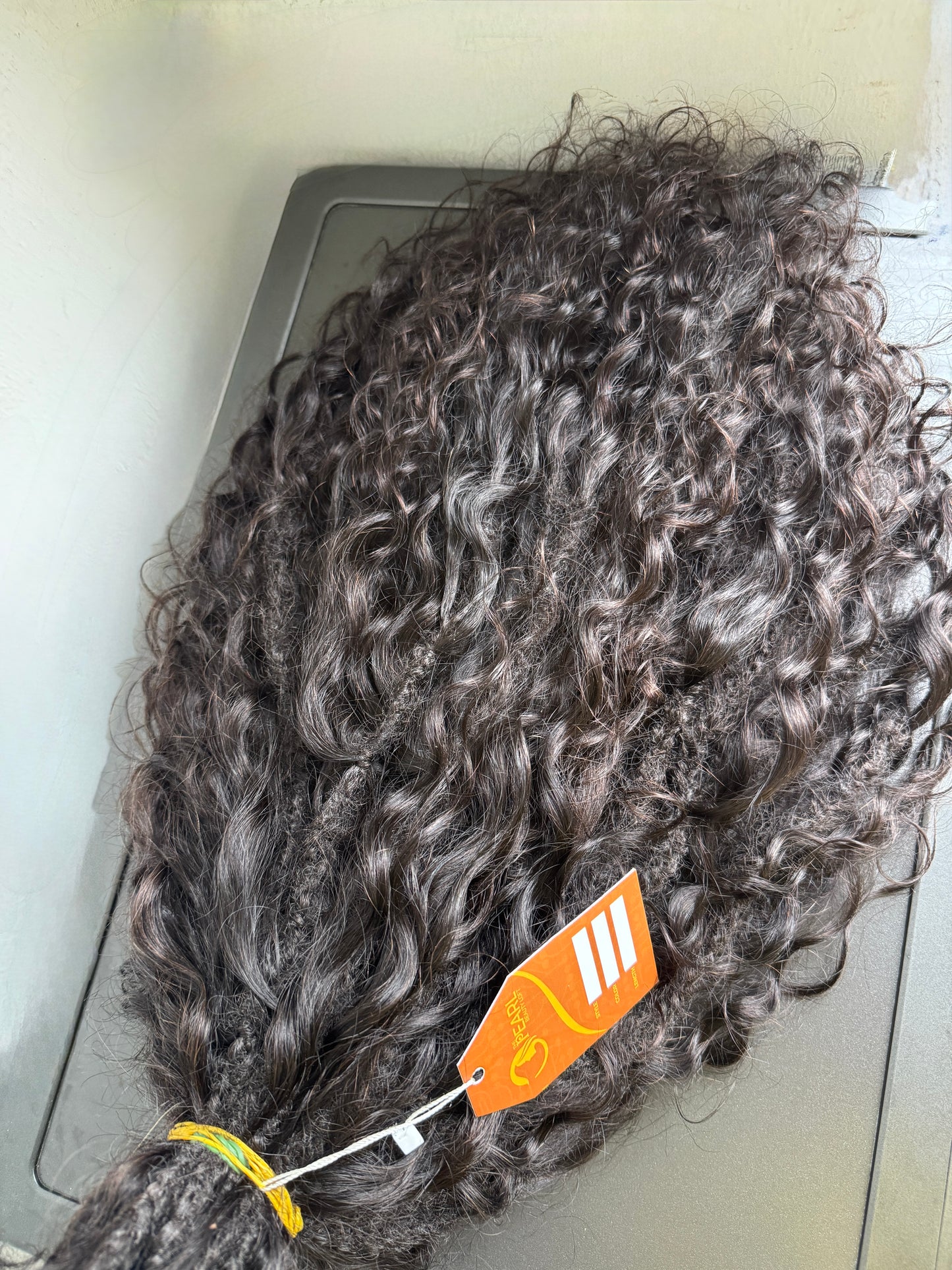 Messy Goddess Locs with Wet/Wavy Human hair curls