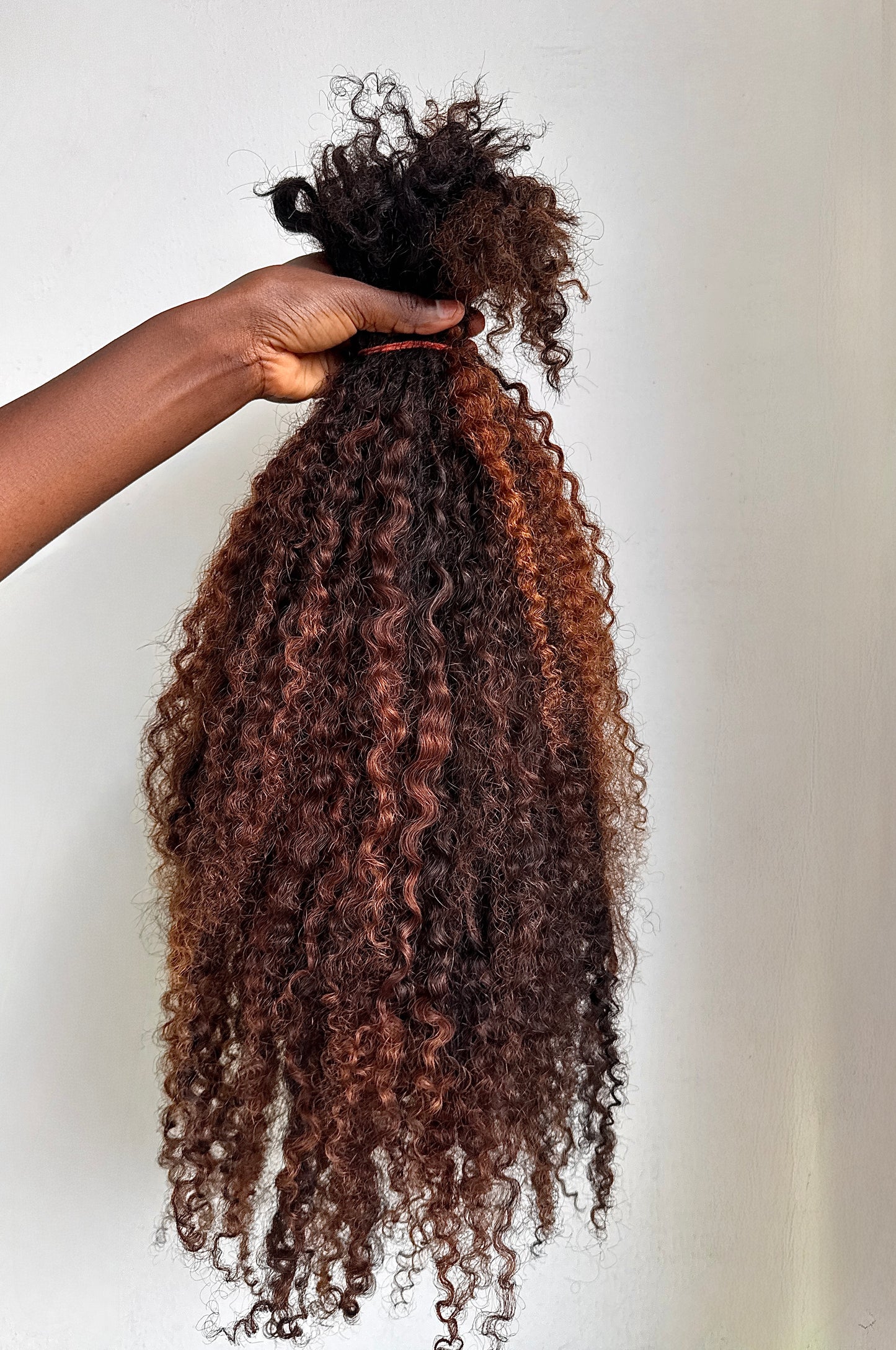 Messy Goddess Locs with Human Hair KINKY CURLS