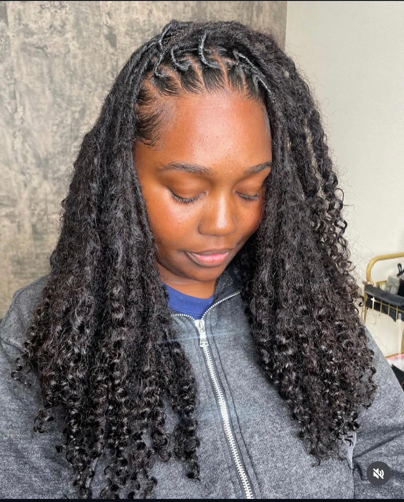 Medium kinky Textured Human Hair Locs