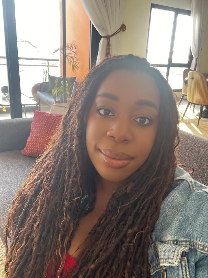 Messy Goddess Locs with DEEP WAVE Human hair curls