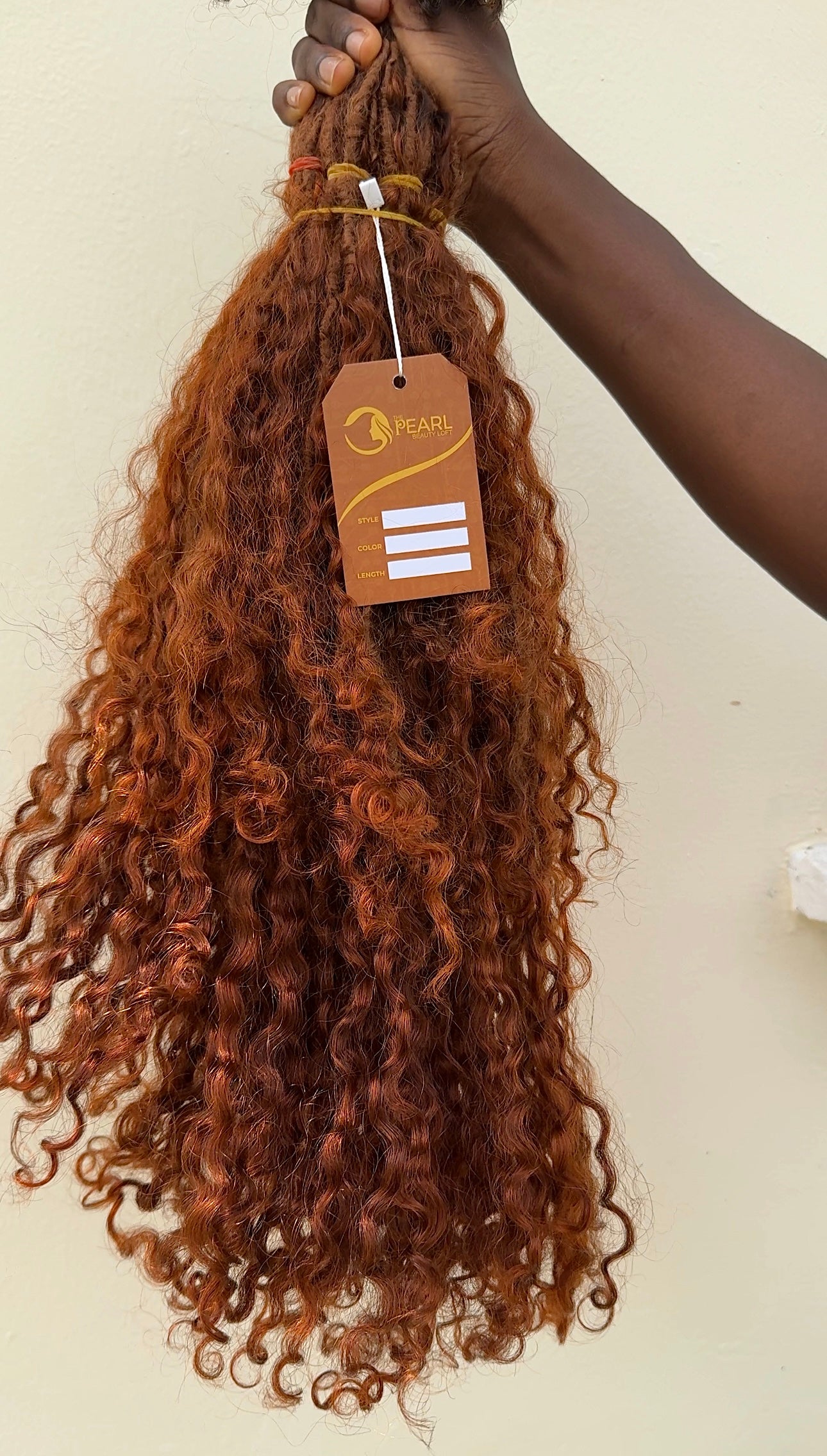 Messy Goddess Locs With Human Hair Burmese Curls