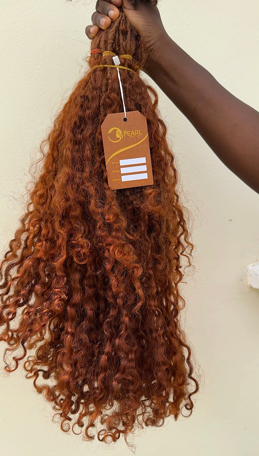 Messy Goddess Locs With Human Hair Burmese Curls