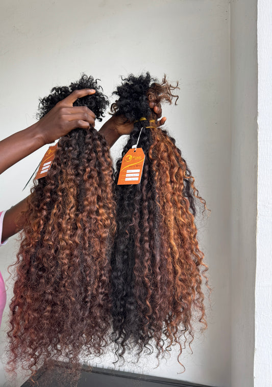 Messy Goddess Locs With Human Hair Burmese Curls