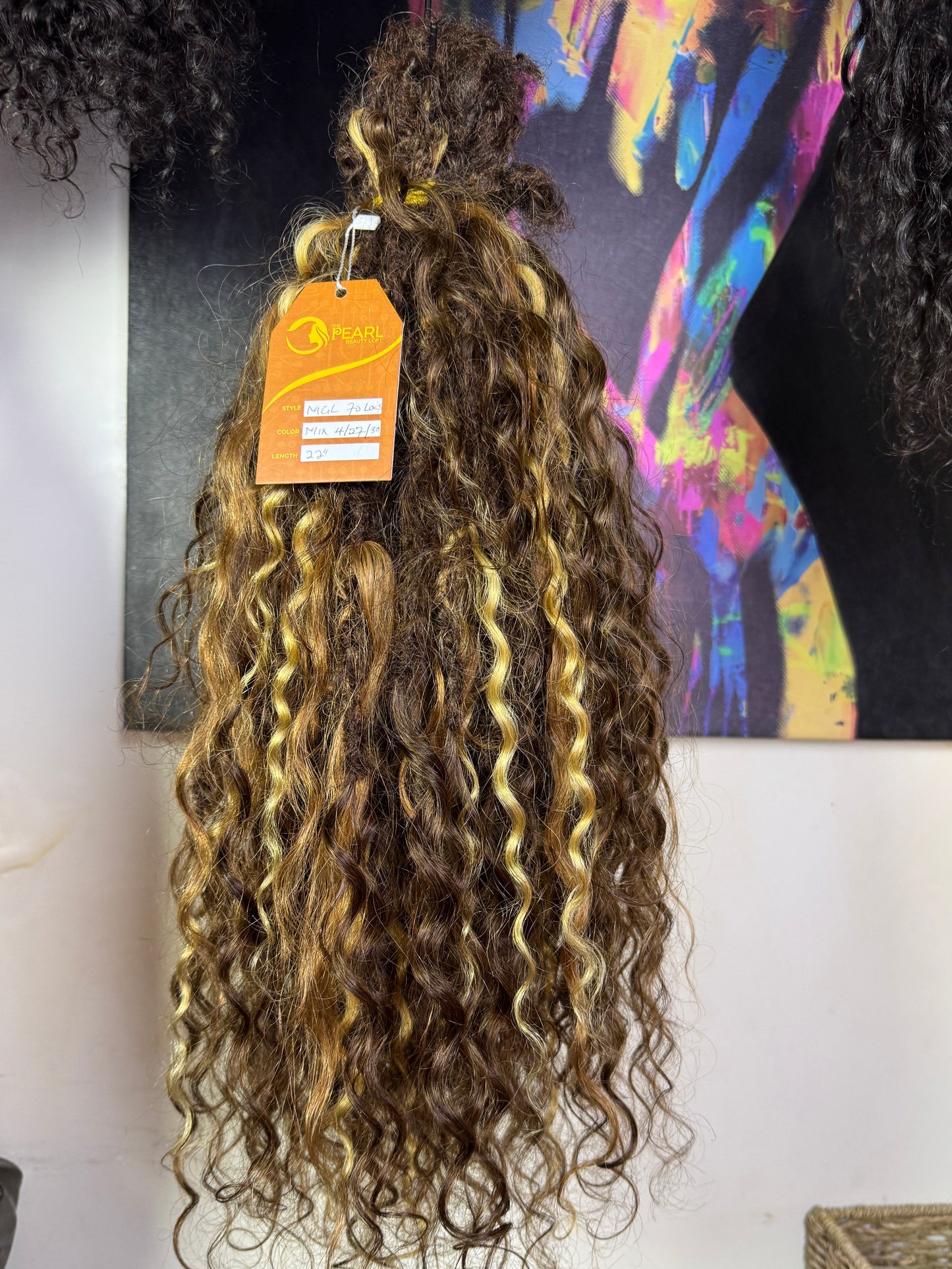 Messy Goddess Locs With Human Hair Burmese Curls