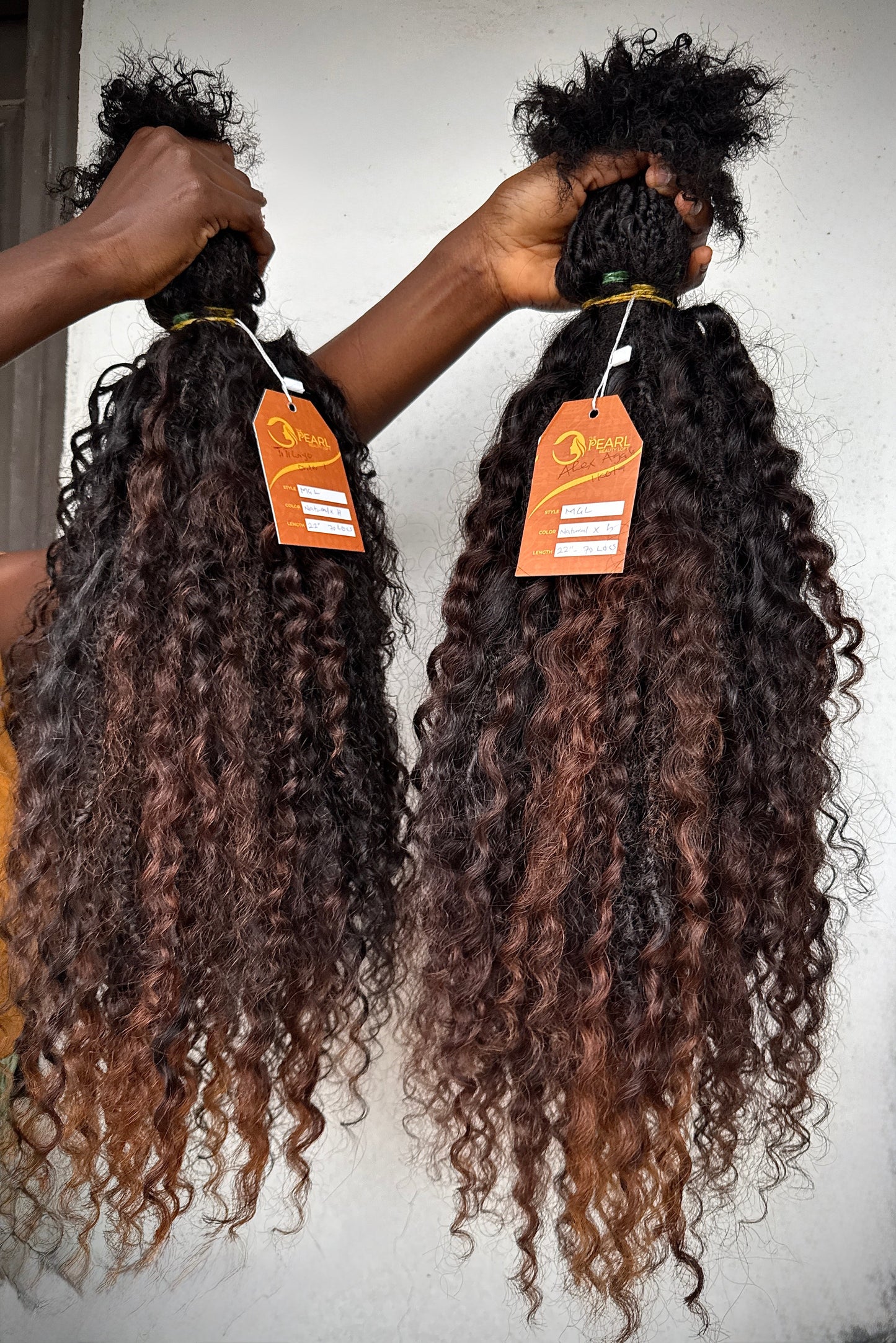 Messy Goddess Locs  with Human Hair DEEP WAVE curls