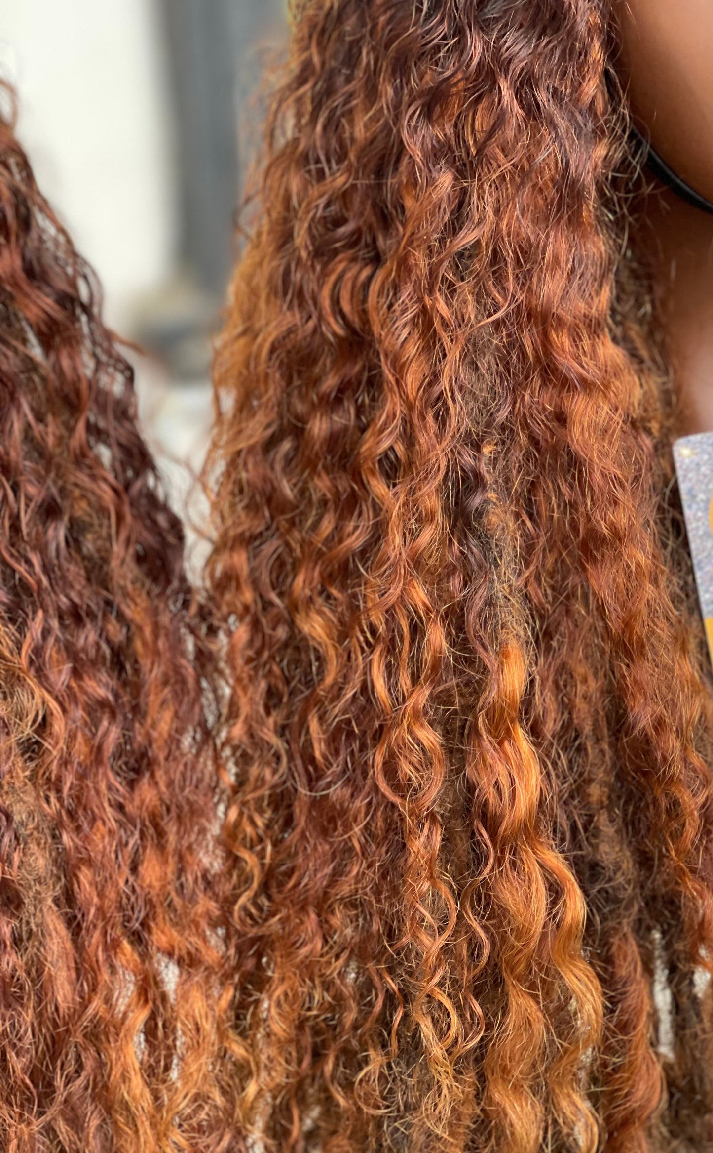 Messy Goddess Locs  with Human Hair DEEP WAVE curls