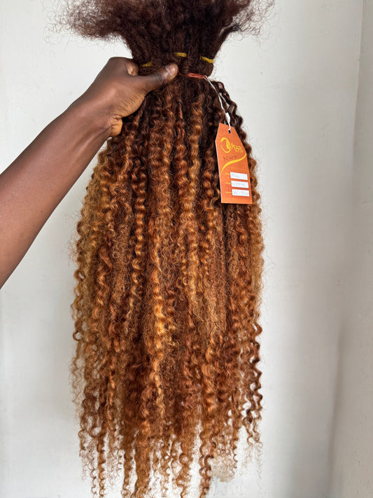 Messy Goddess Locs With Human Hair KINKY CURLS