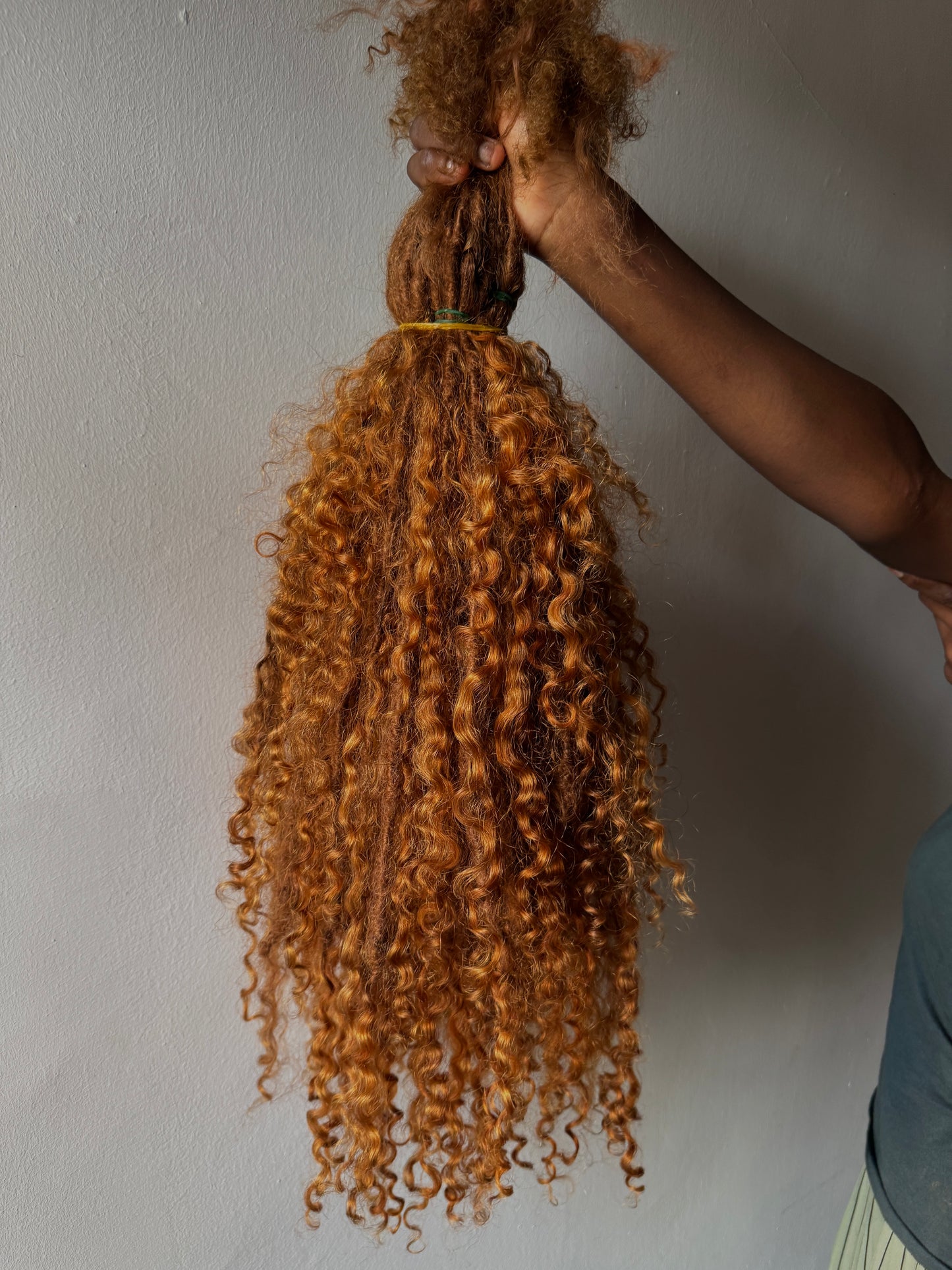 Messy Goddess Locs With Human Hair Burmese Curls