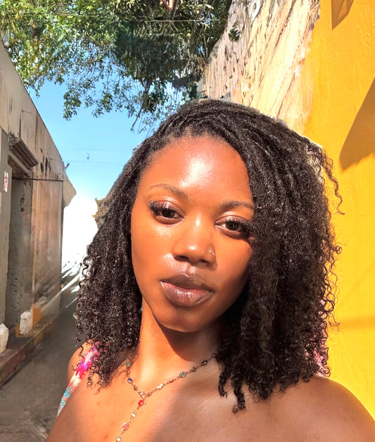 Small kinky Textured Human Hair Locs